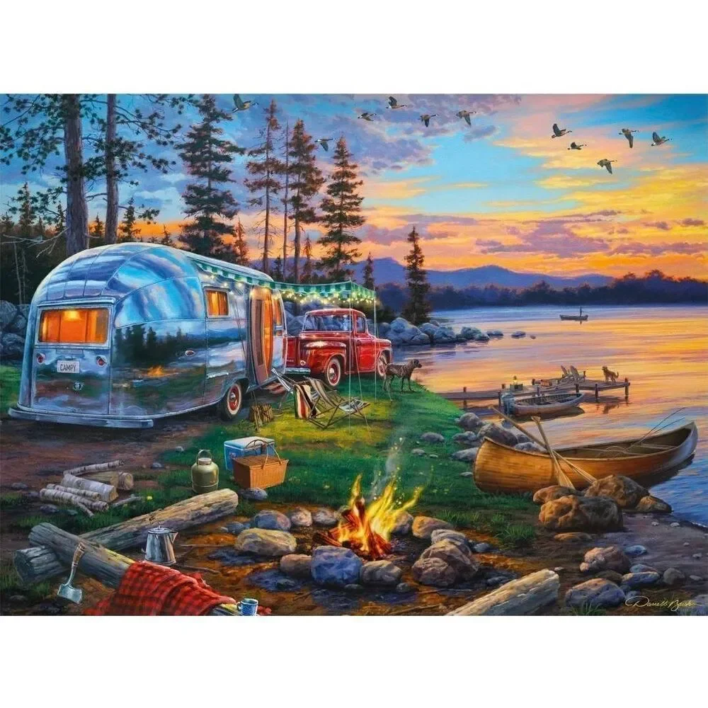 Buffalo Games - Darrell Bush - Camping Reflections - 1000 Piece Jigsaw Puzzle EU